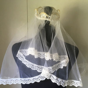 vintage confirmation 1st holy communion veil
